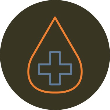 kan damlası ikon vektör illüstrasyonu