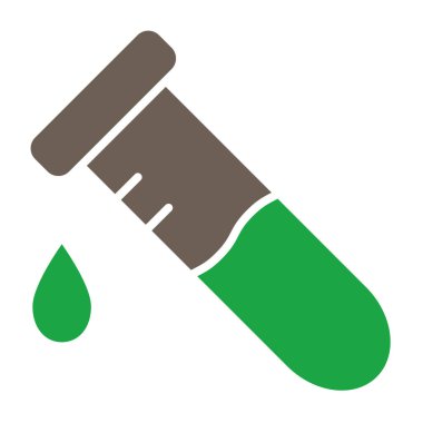 Boya silindiri düz vektör simgesi