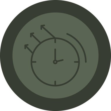 Saat. Web simgesi basit illüstrasyon