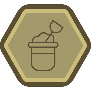 kahve ikonu vektör illüstrasyonu