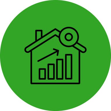 Kolayca değiştirebilen ya da düzenleyebilen emlak vektör simgesi