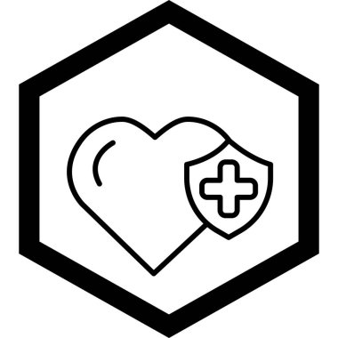 tıbbi ve sağlık çizgisi vektör tasarımı