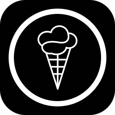 dondurma vektör simgesi