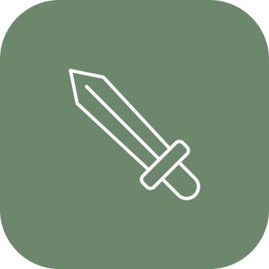 kılıç simgesi vektör illüstrasyonu