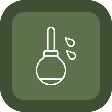 Modern b 'nin vektör illüstrasyonu şişe simgesinden yoksun