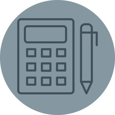 hesap makinesi simgesi vektör illüstrasyonu