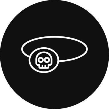 Modern b 'nin vektör illüstrasyonu simge kafatasından yoksun