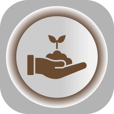 Benzersiz filiz vektör çizgisi simgesi