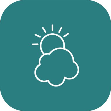 Bulut simgesi soyut arkaplan grubunda izole edildi