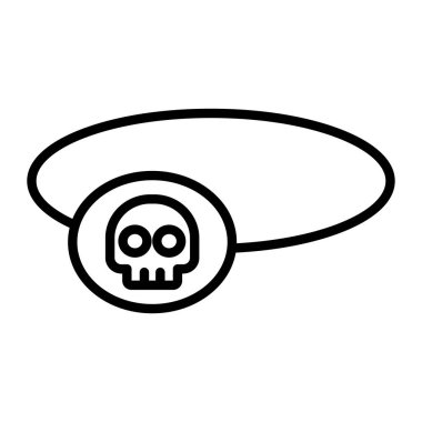 kurukafa vektörü ince çizgi simgesi