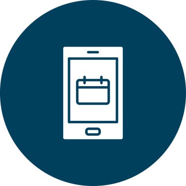 Cep telefonu simgesinin vektör illüstrasyonu