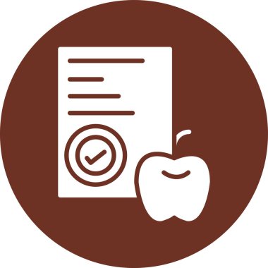 elma ikonu vektör illüstrasyonu