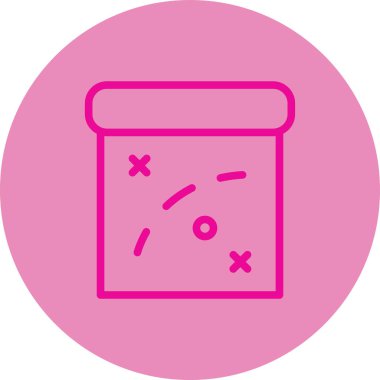 Hap. Web simgesi basit illüstrasyon