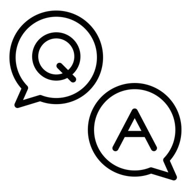 Faq. Web simgesi basit illüstrasyon