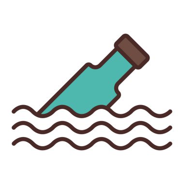 Su şişesi ikon vektörü. izole çizgi gösterimi