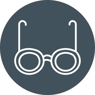 gözlük simgesinin vektör illüstrasyonu