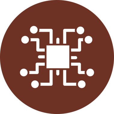 Çip. Web simgesi basit illüstrasyon