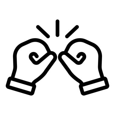 iki el simgesi vektör illüstrasyonu