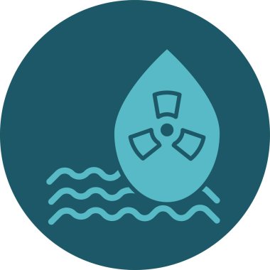 Su bırakma simgesinin vektör illüstrasyonu