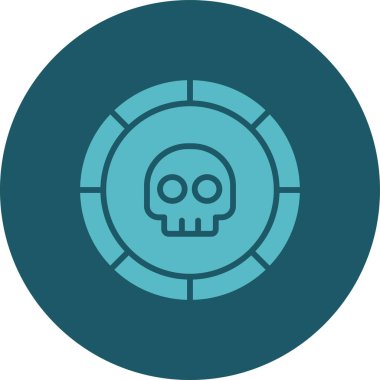 Cadılar Bayramı ikon vektör illüstrasyonu