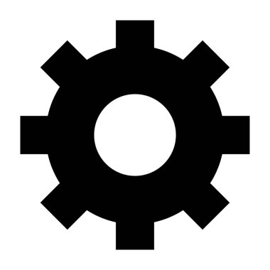 dişli simgesi vektör illüstrasyonu