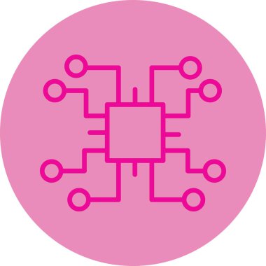 Çip. Web simgesi basit illüstrasyon