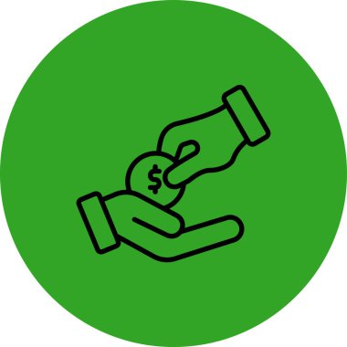 El ele tutuşma simgesi, vektör illüstrasyonu