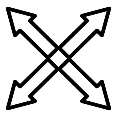 Oklar. Web simgesi basit illüstrasyon