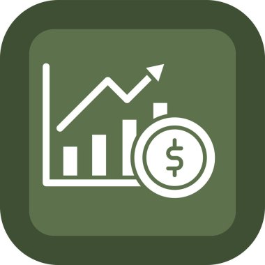 finansal büyüme grafiği simgesi