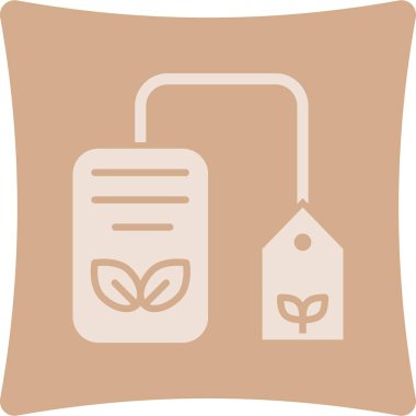 çanta torba ekoloji simgesi düz biçimli