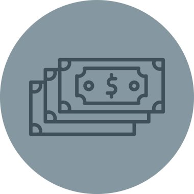 Dolar simgesi vektör illüstrasyonu