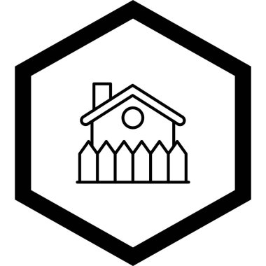 Moda tarzı izole edilmiş arka planda emlak evi simgesi