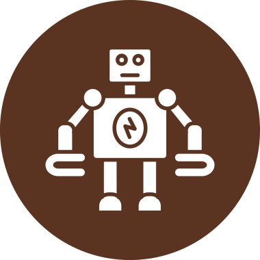 robot ikon vektör illüstrasyonu