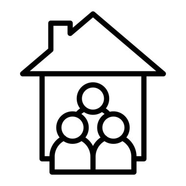 Ev vektör satırı simgesi