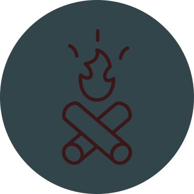 vektör ateş simgesi illüstrasyonu