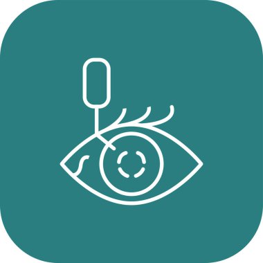 Soyut arkaplanda göz simgesi izole edildi