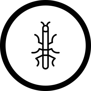 Siyah ve beyaz simgesinin vektör illüstrasyonu