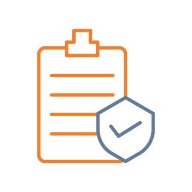 Kontrol listesi simgesi vektör illüstrasyonu