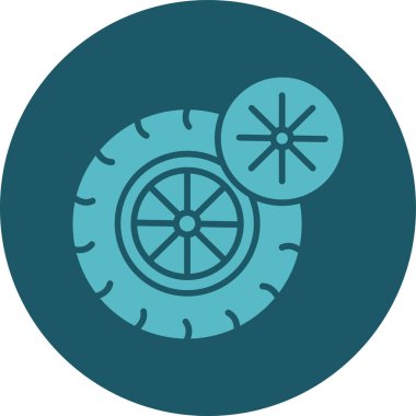 vektör araba tekerleği ico