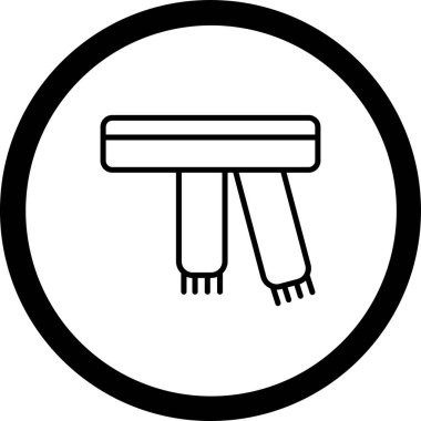 Modern b 'nin vektör illüstrasyonu eksik simgesi