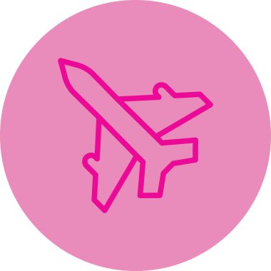 uçak vektör simgesi modern basit illüstrasyon