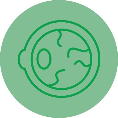 Gezegen. Web simgesi basit tasarım