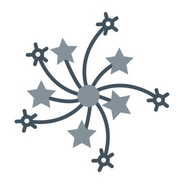 Bir noel ağacı simgesinin vektör illüstrasyonu