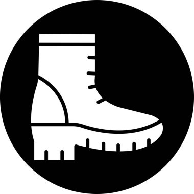 Ayakkabı simgesi vektör illüstrasyonu