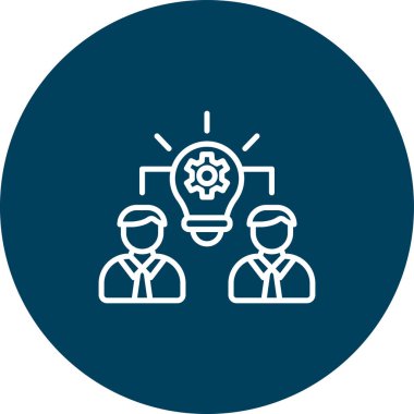 Fikir simgesi vektör illüstrasyonu