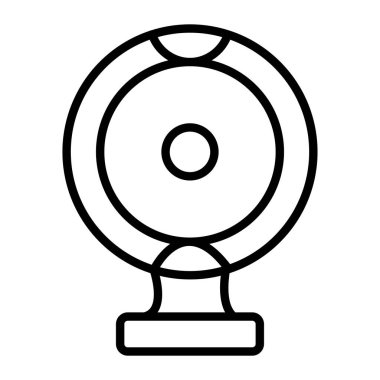 Futbol ödülü ikonu ana hatları vektörü. Spor madalyası. yarışma