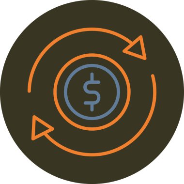 dolar simgesivektör illüstrasyon