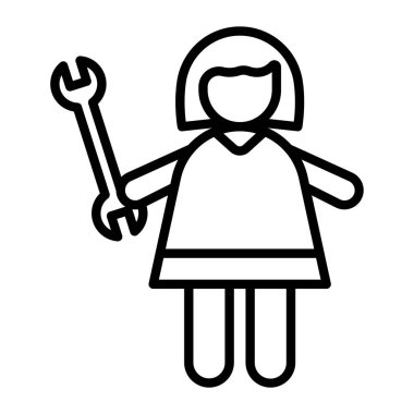 bir anahtar ile kız