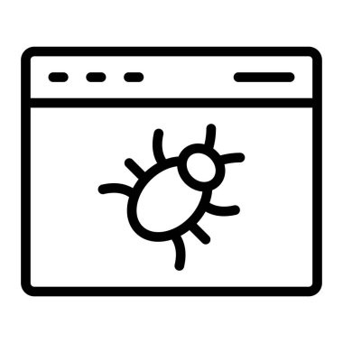 Internet vektör satırı simgesi