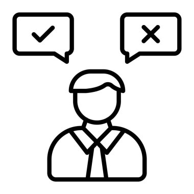 İnsan simgesinin vektör illüstrasyonu